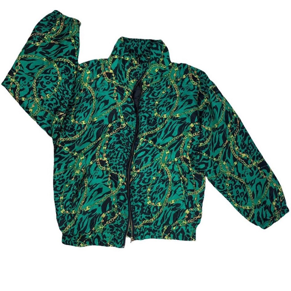 Vintage silk bomber jacket